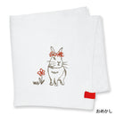 my days 刺繍ガーゼハンカチ