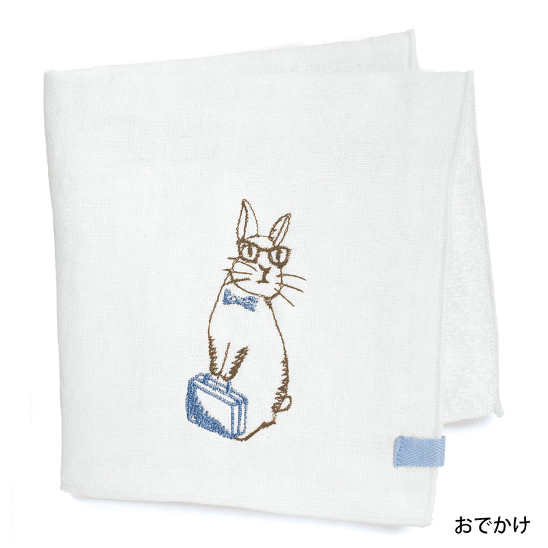my days 刺繍ハンカチ