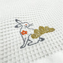 【生産終了につき割引中】卯（うさぎ）・干支ワッフルふきん