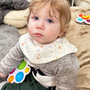 6重ガーゼサークルスタイ（ボタニカル）