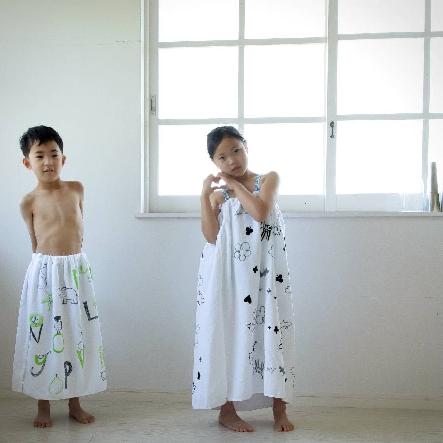 ラップタオル kids L（おさんぽ）