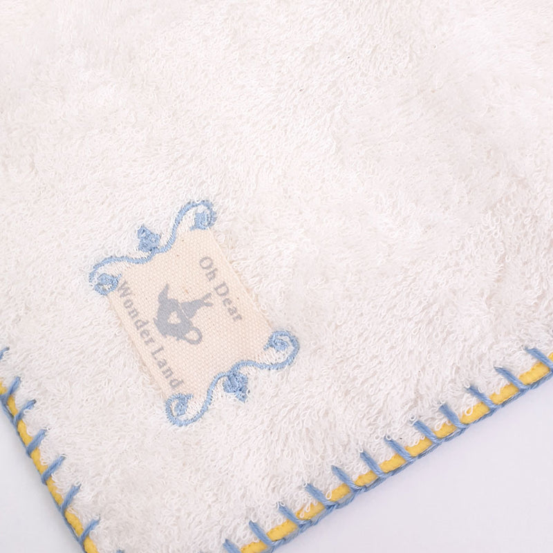 2 color stitch towel handkerchief