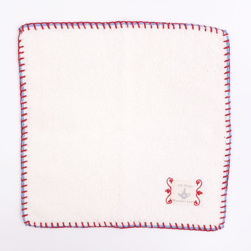 2 color stitch towel handkerchief