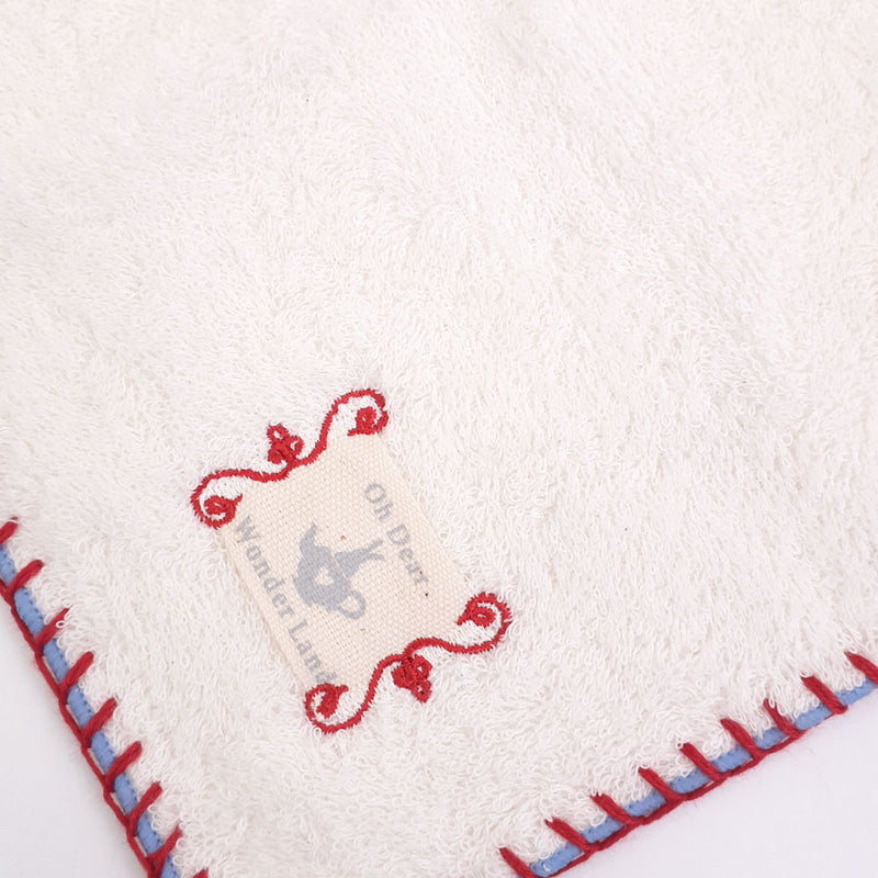 2 color stitch towel handkerchief