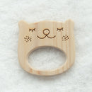 ヒノキの歯固め（オーガニックミニハンカチ付き）