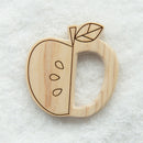 ヒノキの歯固め（オーガニックミニハンカチ付き）