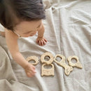 ヒノキの歯固め（オーガニックミニハンカチ付き）