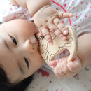 ヒノキの歯固め（オーガニックミニハンカチ付き）