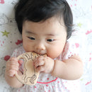 ヒノキの歯固め（オーガニックミニハンカチ付き）