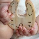 ヒノキの歯固め（オーガニックミニハンカチ付き）