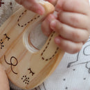 ヒノキの歯固め（オーガニックミニハンカチ付き）