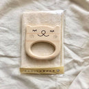 ヒノキの歯固め（オーガニックミニハンカチ付き）