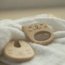 ヒノキの歯固め（オーガニックミニハンカチ付き）