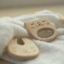 ヒノキの歯固め（オーガニックミニハンカチ付き）