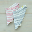 【生産終了につき割引中】リバーシブルガーゼスタイ（ボーダー）