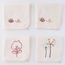 刺繍ガーゼハンカチ