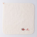 刺繍ガーゼハンカチ