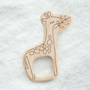 ヒノキの歯固め（オーガニックミニハンカチ付き）