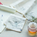 my days 刺繍ガーゼハンカチ