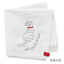 my days 刺繍ガーゼハンカチ