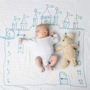 おくるみ3重ガーゼケット（月齢おくるみ/ナンバーパレス）