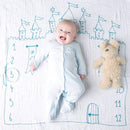 おくるみ3重ガーゼケット（月齢おくるみ/ナンバーパレス）