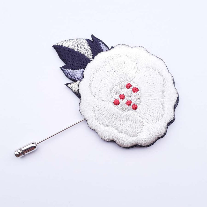 刺繍ピンブローチ