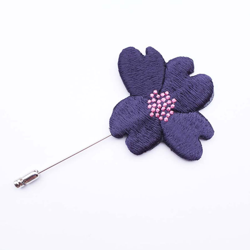 刺繍ピンブローチ