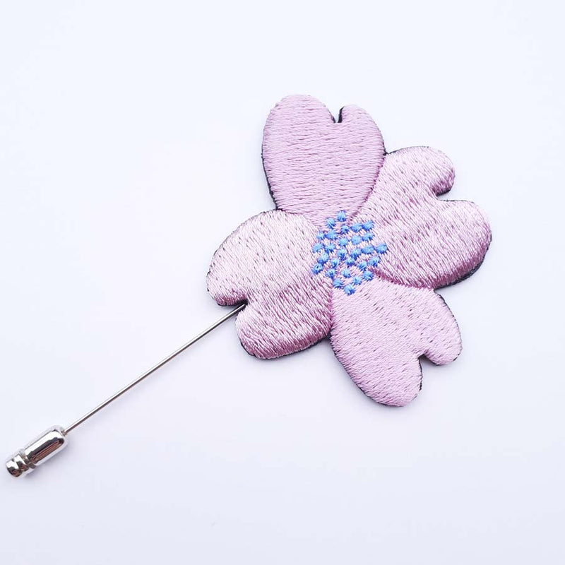 刺繍ピンブローチ